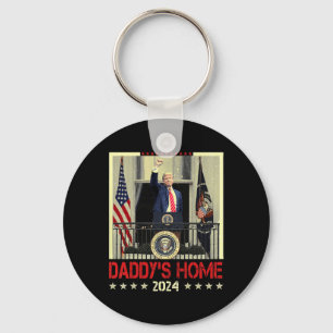 Trump 2024: Neem Amerika terug, papa's huis Trump Sleutelhanger