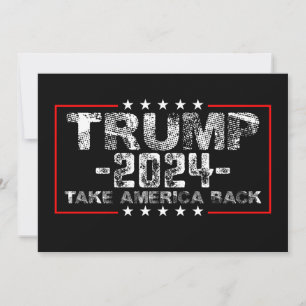 Trump 2024 Neem Amerika terug Politiek Vintage Kaart