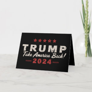 Trump 2024 Neem Amerika Terug President 47 VS Bedankkaart
