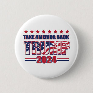 TRUMP-2024 Neem Amerika terug Ronde Button 5,7 Cm
