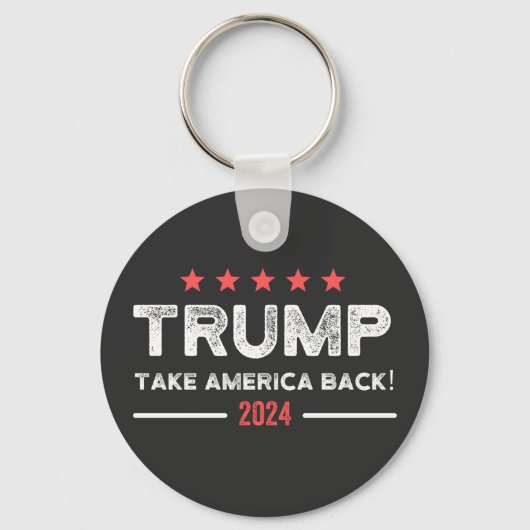 Trump 2024 Neem Amerika Terug Sleutelhanger (Voorkant)