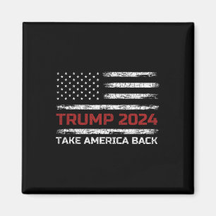 Trump 2024 Neem Amerika terug Verkiezing Patriotti Magneet