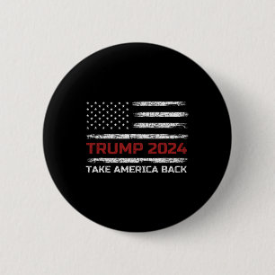 Trump 2024 Neem Amerika terug Verkiezing Patriotti Ronde Button 5,7 Cm