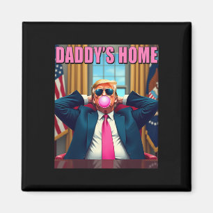 Trump 2024: Neem de roze bubbel van America CK Dad Magneet