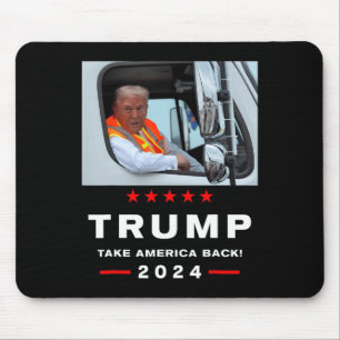 Trump 2024 neemt America Byck Trump mee in garage Muismat