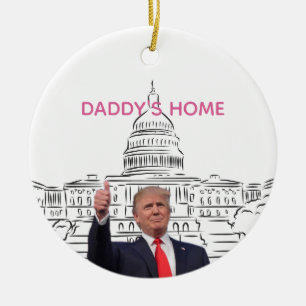 Trump 2024 neemt Amerika terug naar huis Keramisch Ornament