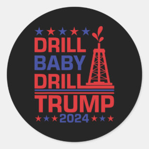 Trump 2024 Oefening Door3 Ronde Sticker