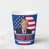 Trump 2024 papieren bekers (Achterkant)