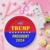 TRUMP 2024 PAPIEREN BORDJE (Feest)