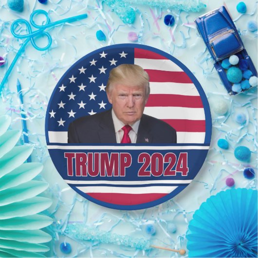 Trump 2024 papieren bordje (Feest)