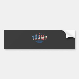 Trump 2024 Patriottisch Amerikaans Vlaggeschenk Bumpersticker