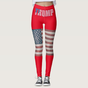 TRUMP 2024 PATRIOTTISCHE AMERIKAANSE VLAG YOGA BRO LEGGINGS