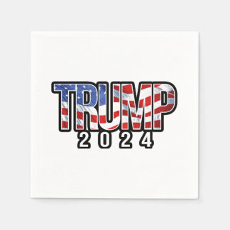 Trump 2024 Patriottische blokletters Servet