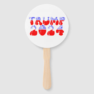 Trump 2024 Patriottische Retro Groovy Verkiezing Handwaaier