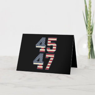 Trump 2024 President 45 47 Amerika USA Vintage Bedankkaart