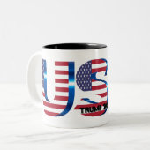 Trump 2024 presidentiële koffie Mok (Voorkant links)