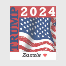 Trump 2024 presidentsverkiezingen Amerikaanse vlag Sticker