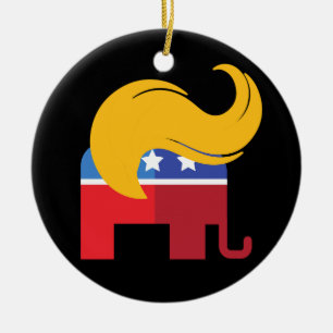 Trump 2024 presidentsverkiezingen keramisch ornament