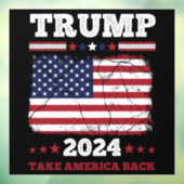 Trump 2024 raamsticker (Vel 3)