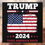 Trump 2024 raamsticker (Vel 2)