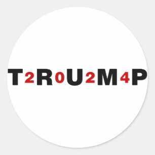 Trump 2024 Red Ronde Sticker