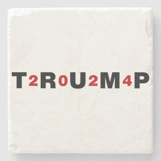 Trump 2024 Red Stenen Onderzetter (Voorkant)