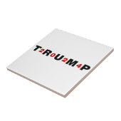 Trump 2024 Red Tegeltje (Zijkant)