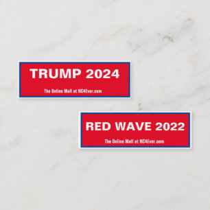 TRUMP 2024 RED WAVE 2022 MINI CARTE DE VISITE