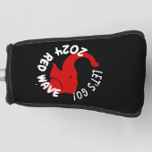 TRUMP 2024 RED WAVE LET'S GO GOLFHEADCOVER (Voorkant)