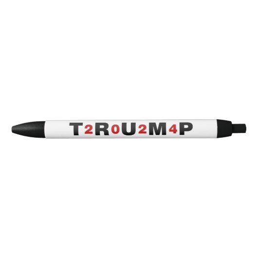 Trump 2024 Red Zwarte Inkt Pen (Voorkant)
