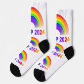 Trump 2024 Regenboog Sokken (Links)
