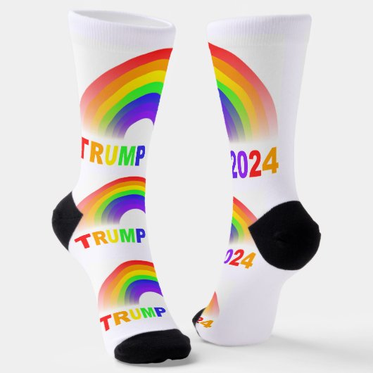 Trump 2024 Regenboog Sokken (Gebogen)