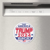 Trump 2024 Reprendre l'Amérique Magnet (In Situ (Lave-vaisselle))