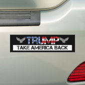 Trump 2024 Reprenez l'Amérique Sticker pare-chocs (En voiture)