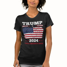 Trump 2024 : Reprenez le T-shirt féminin de l'Amér