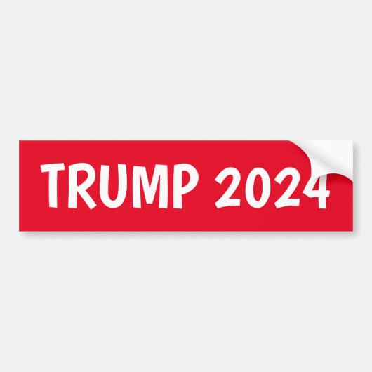 TRUMP 2024 RODE BUMPERSTICKER (Voorkant)
