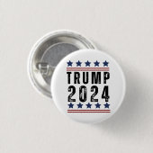 Trump 2024 ronde button 3,2 cm (Voorkant /achterkant)