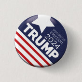 Trump 2024 ronde button 3,2 cm (Voorkant)