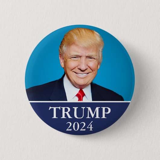 Trump 2024 ronde button 5,7 cm (Voorkant)