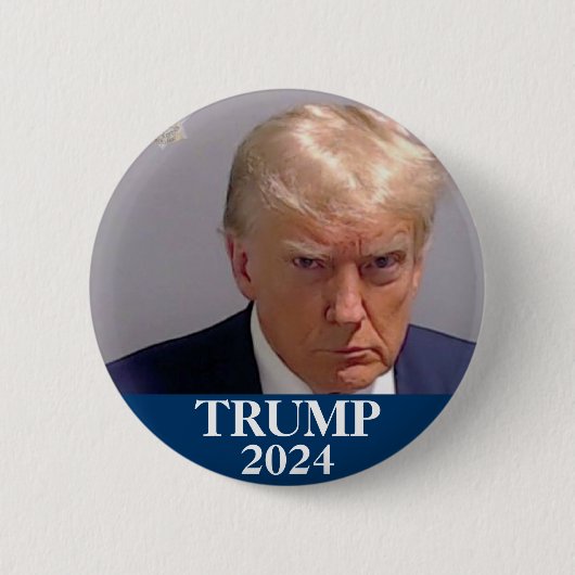 Trump 2024 ronde button 5,7 cm (Voorkant)