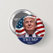 Trump 2024 ronde button 5,7 cm (Voorkant /achterkant)