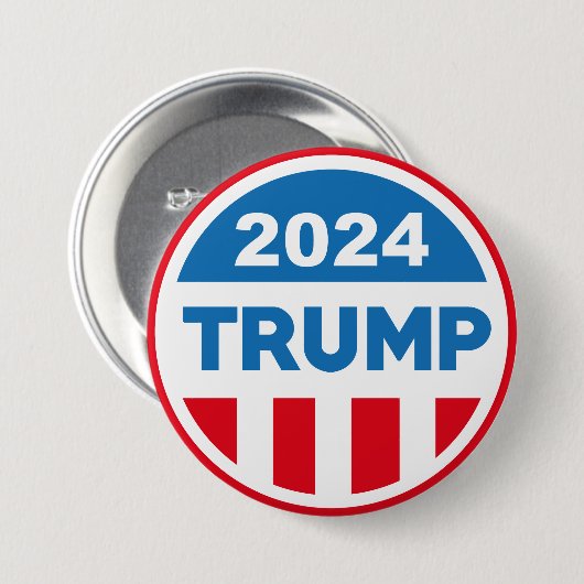 Trump 2024 ronde button 7,6 cm (Voorkant /achterkant)