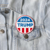 Trump 2024 ronde button 7,6 cm (In situ)