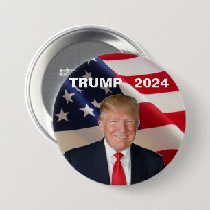 Trump 2024 ronde button 7,6 cm