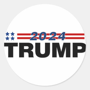 Trump 2024 ronde sticker