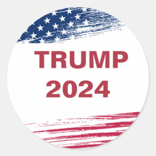 Trump 2024 ronde sticker