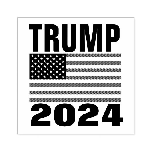 TRUMP 2024 RUBBER STAMP 	RUBBERSTEMPEL (Afrduk)