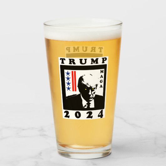 TRUMP 2024 RWB GLAS (Voorkant gevuld)