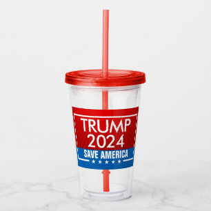 Trump 2024 Save America Graphic Acryl Drinkbeker