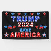 TRUMP 2024 SAVE AMERICA SPANDOEK (Horizontaal)